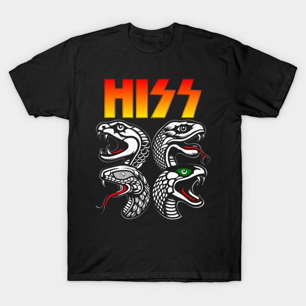 Hiss - Snake band T-Shirt by LittleAna